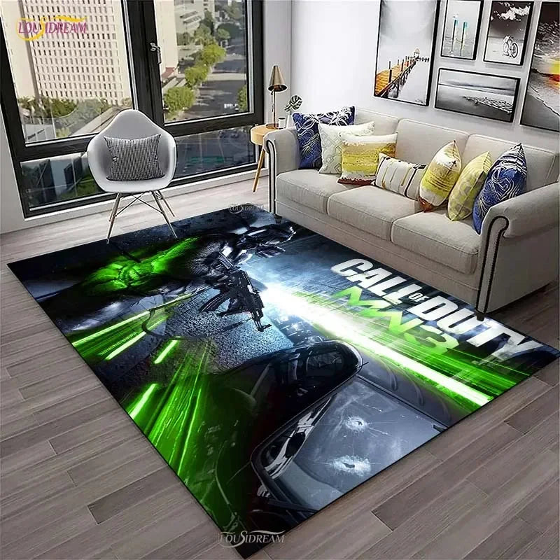 Call of Duty Game Carpet Living Room bedroom Sofa Coffee decorat yoga area rugs kitchen Door Un-Slip Mats Alfombra birthday gift