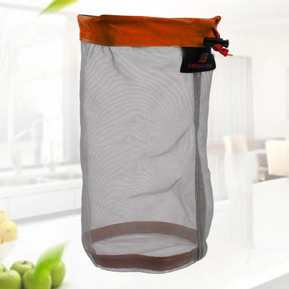 Outdoor Bag Ultralight Mesh Stuff Sack Camping Sports Drawstring Storage Bag Hiking Tools Climbing Drawstring Bolsa