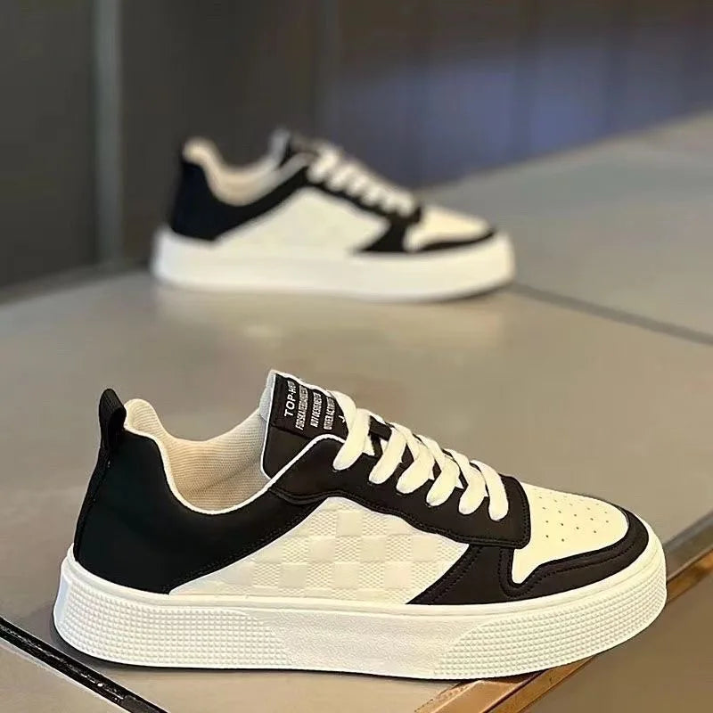 Summer men's new breathable white shoes men's trendy and versatile thick soled sports shoes casual shoes board shoes running sho