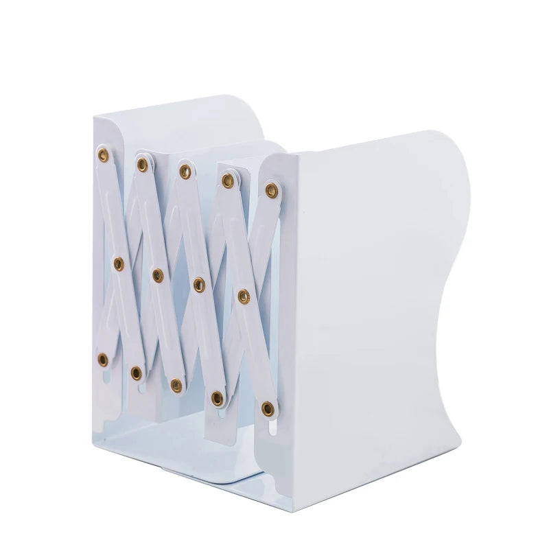 4 Color Telescopic Book Stand,Folding Bookshelf,Metal Book Stand Scalable Metal Bookends Desk Book Organizing, Student Supplies
