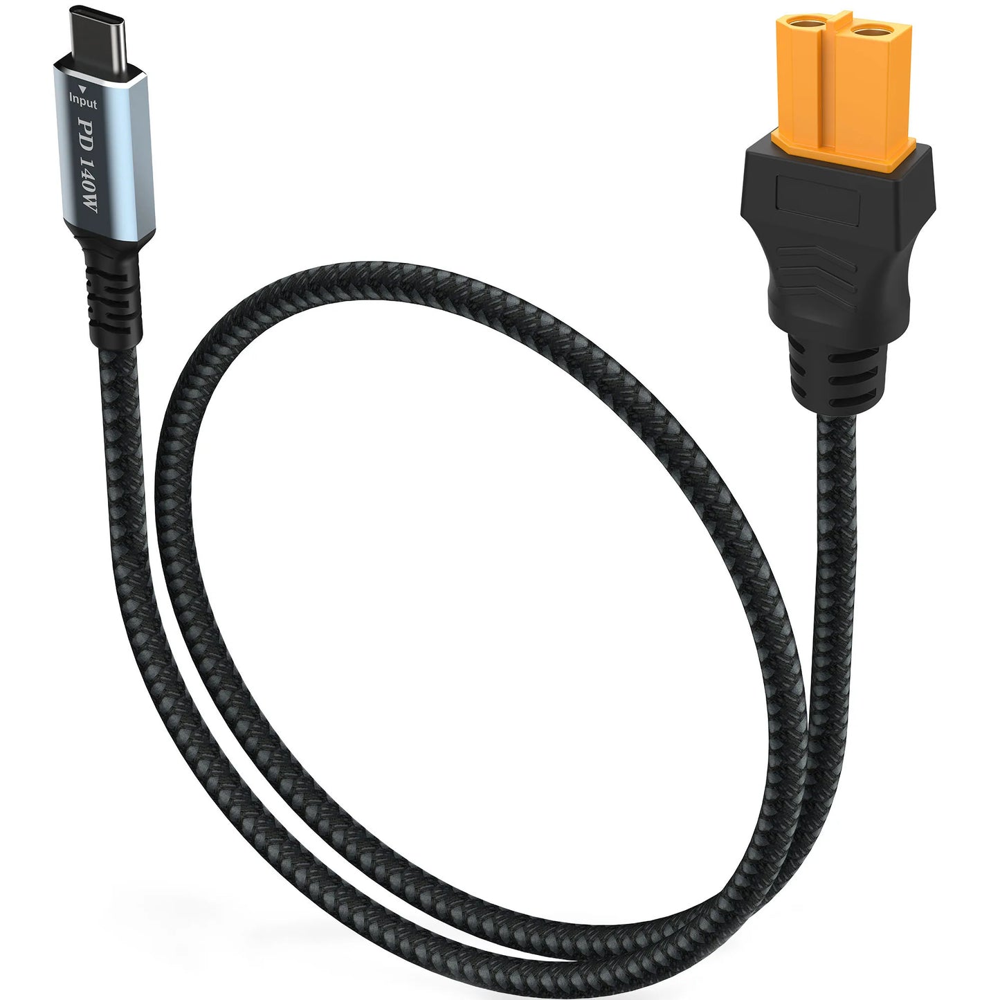 Type C to XT60 adapter cable, USB C to XT60 charging cable, USB C male to XT60 female cable, PD 140W charging cable