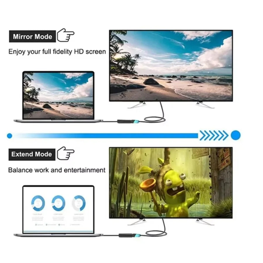 4K DisplayPort To HDMI-compatible Cable 1080P DP To HDMI-compatible Converter Male To Female HD Video Audio Adapter for TV PC