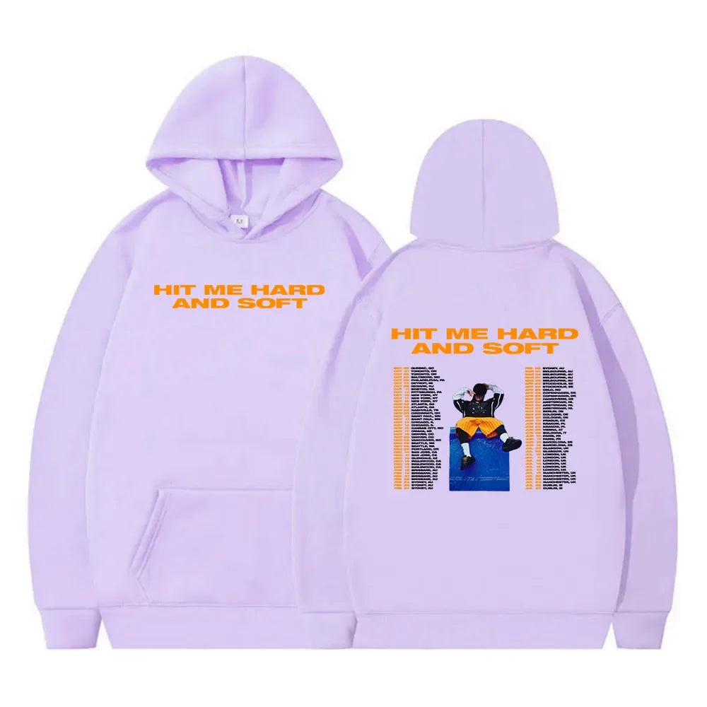 Women Sudaderas 2024 Album Hit Me Hard and Soft Hoodie Aesthetic Hip Hop Streetwear Ropa Mujer Winter Fleece Warm Hooded Clothes