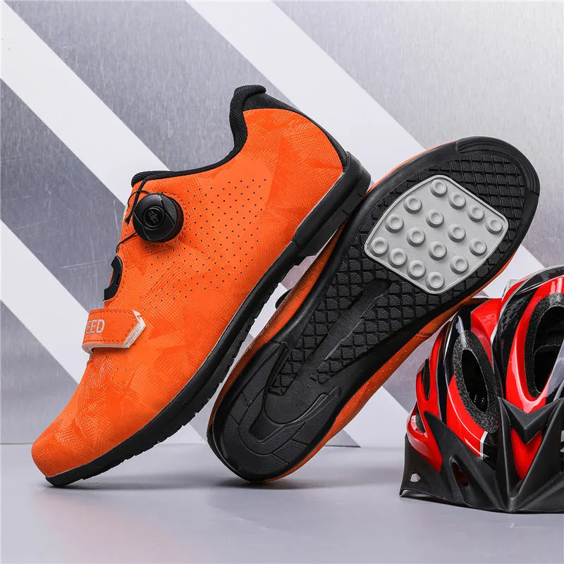 Cycling Shoes MTB Men SPD Road Dirt Bike Shoes Route Cleat Flat Sneaker Racing Women Bicycle Mountain Biking Shoes