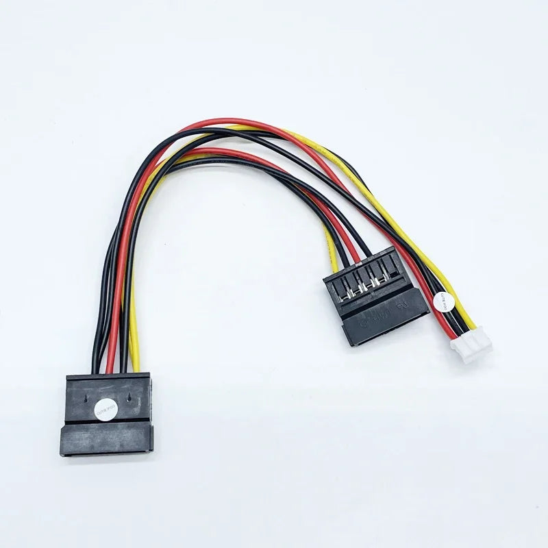 PH 2.0mm 4Pin Small To 2-port 15Pin SATA Power Supply Cable Cord for Mini Computer Case All-in-one Netbook Industrial Computer