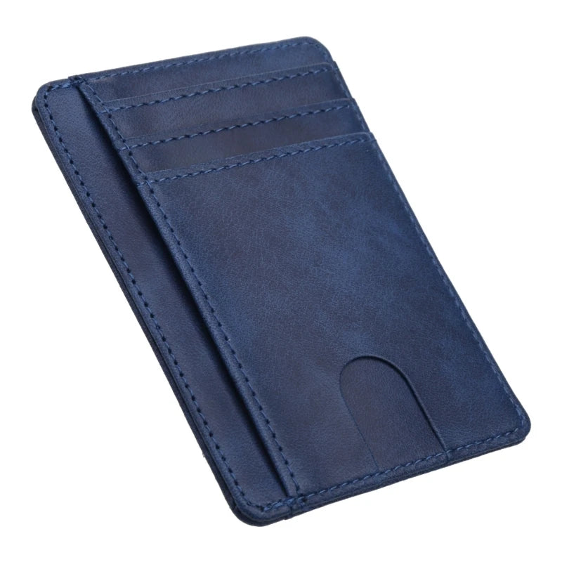 Slim RFID Blocking Leather Wallet Credit ID Card Holder Purse Money Case for Men Women Fashion Bag N15 19 Dropship