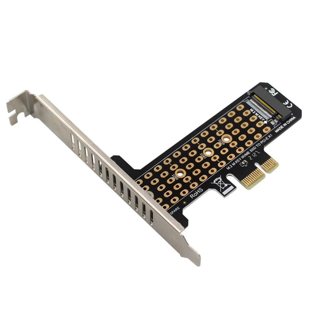 M.2 NVME To PCIe4.0 X1 Expansion Card Adapter Support PCIe X1 X4 X8 X16 Interface with Heat Sink for SSD 2230/2242/2260/2280