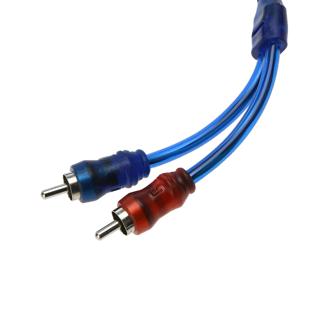 5m Car Modified RCA Audio Cable Pure Copper Car Audio Power Amplifier Cable Automotive Electronics Accessories