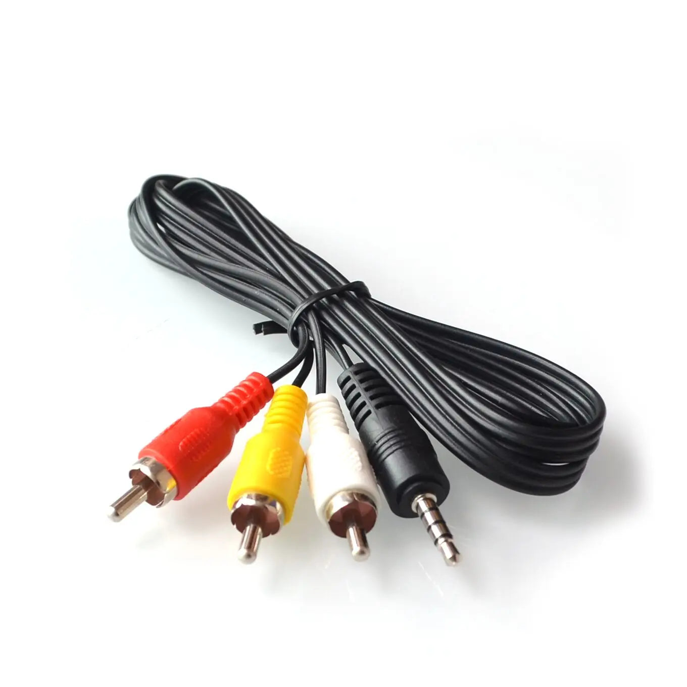 60cm 3.5mm Jack Plug Male to 3 RCA Adapter High Quality 3.5 Audio Video AV Cable Wire Cord