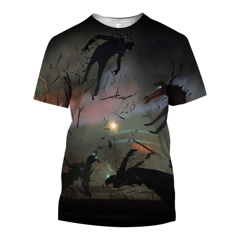 2024 Summer New Hot Call of Duty Game 3d Printed Men's T-shirt Fashion Casual Plus Size Loose Comfortable Breathable Top