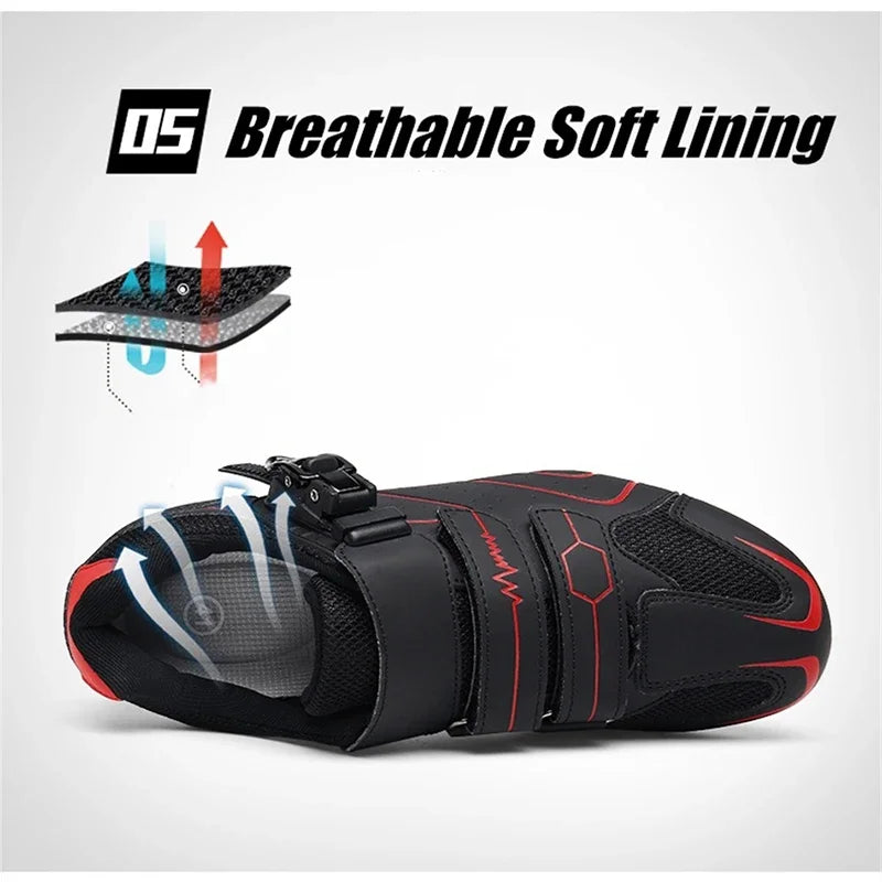 Cycling Shoes Men Mountain Bike Sneakers Women Bicycle Non Slip Outdoor Sports Bicycle Shoes Self-locking Hiking Shoes