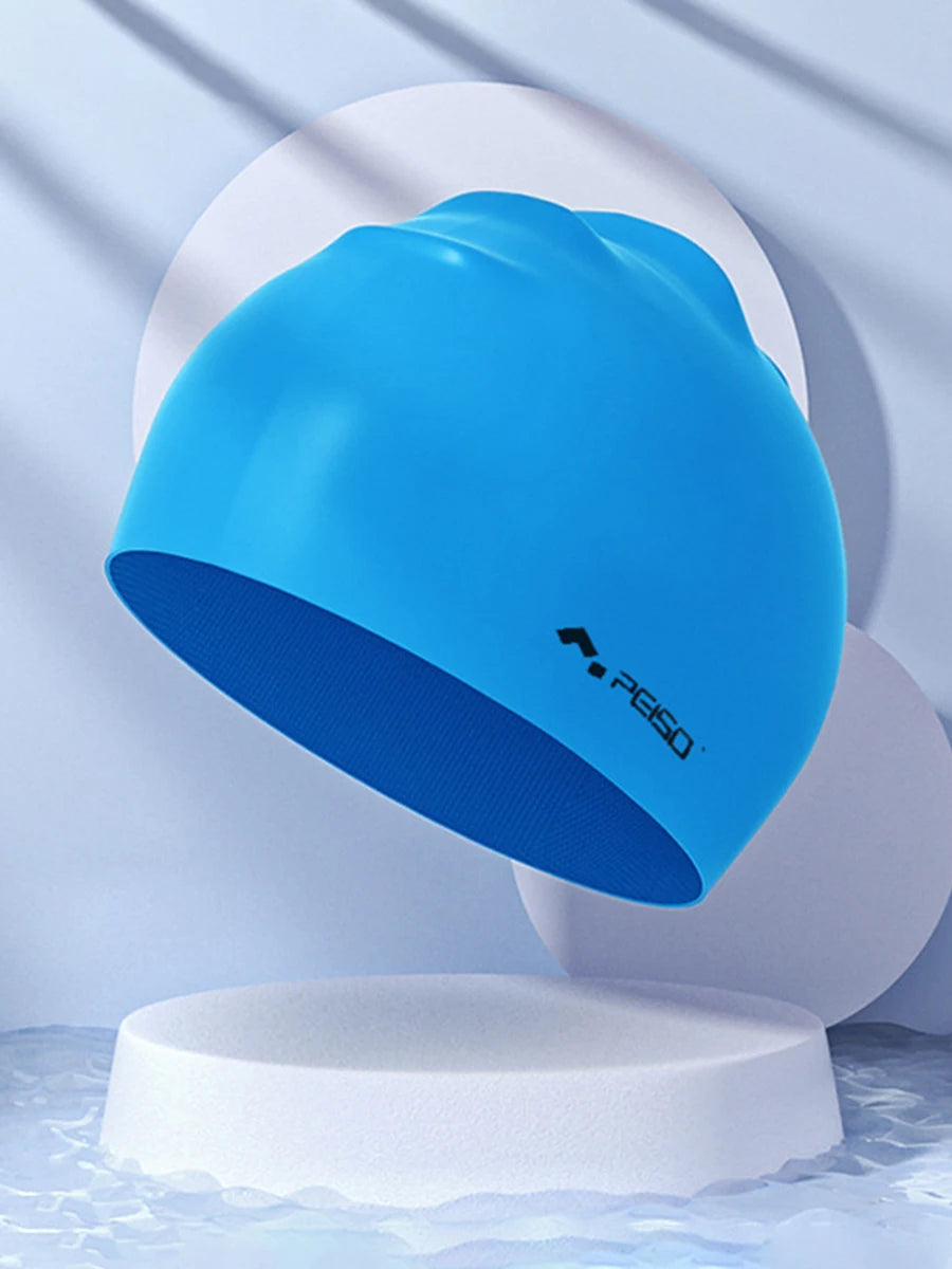 Silicone Swim Cap,Comfortable Bathing Cap Ideal for Curly Short Medium Long Hair, Swimming Cap for Women and Men, Shower Caps Ke