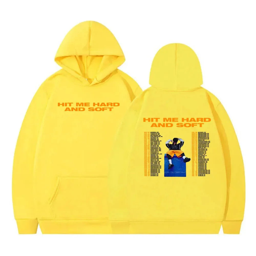 Women Sudaderas 2024 Album Hit Me Hard and Soft Hoodie Aesthetic Hip Hop Streetwear Ropa Mujer Winter Fleece Warm Hooded Clothes