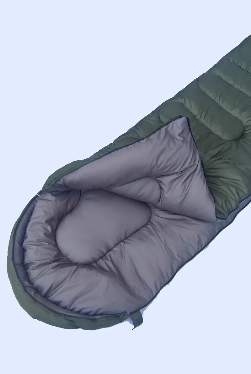 3.5KG Thickened and widened oversized sleeping bag -15 ℃ -25 ℃ cold waterproof warm outdoor cotton sleeping bag