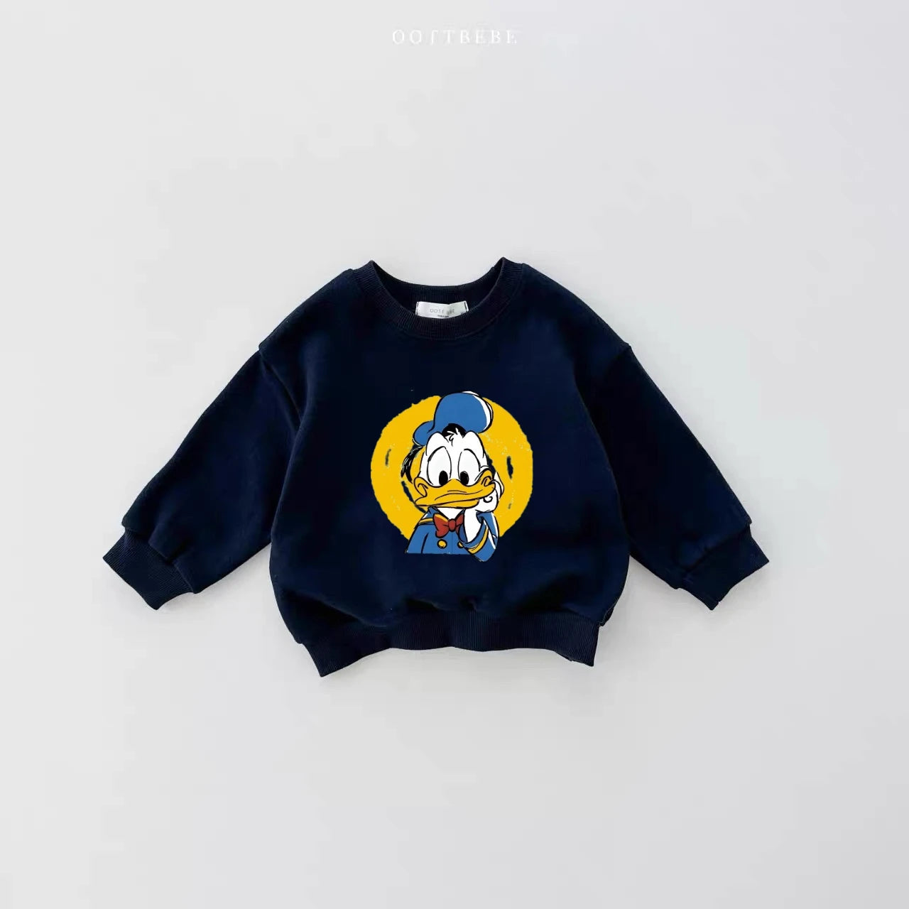 Trendy Clothes 0-6Year Child Cute Sweatshirts Donald Duck Minnie Long-sleeved Tops 2025 Ealry Autumn Clothing Kid Hoodies Casual
