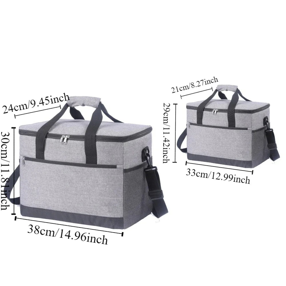 Outdoor Picnic Bags Large Capacity Leakproof Lunch Cooler Bags for Women Men Outdoor Travel Picnic Thermal Insulation Bag Box