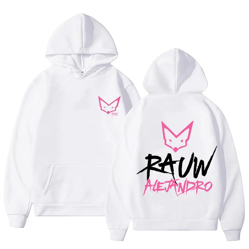 Men_Women Clothing Rapper Rauw Alejandro Saturno Hoodies Long Sleeve Casual Fleece Hooded Sweatshirt Sudadera Ropa Hombre Unisex