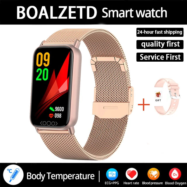 2025 New ECG+PPG Smart Watch Men Heart Rate Uric Acid Blood Fat Call Reminder Health Smartwatch Women Waterproof For Xiaomi IOS