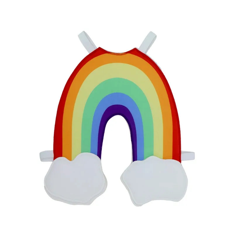 Children's Day Rainbow Costume Kids Cosplay Funny School Stage Performance Role Play Outfit Girls Boys Halloween Carnival Party