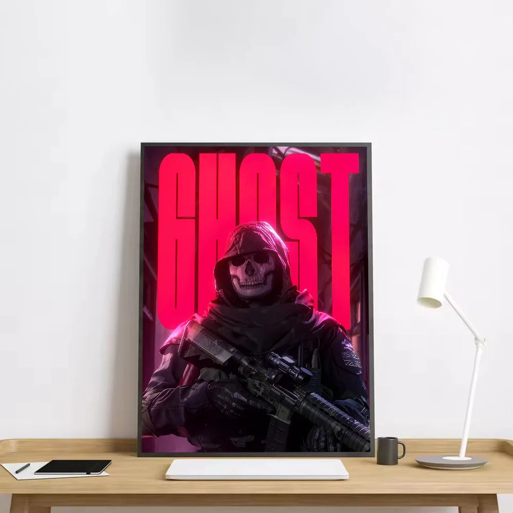 Modern Warfare Call Of Duty Poster HD art sticky wall waterproof home living room bedroom bar aesthetic decoration