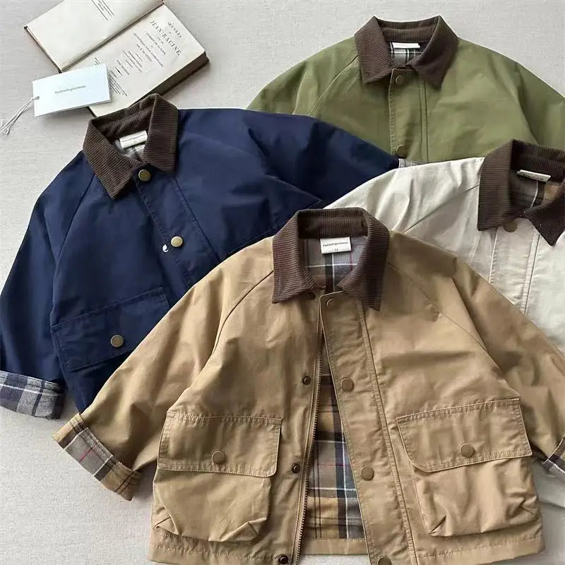 Children's Clothing Boy's Coat Spring 2025 New Cool Fashionable JacketFashion Children's Spring Clothing Top Trend