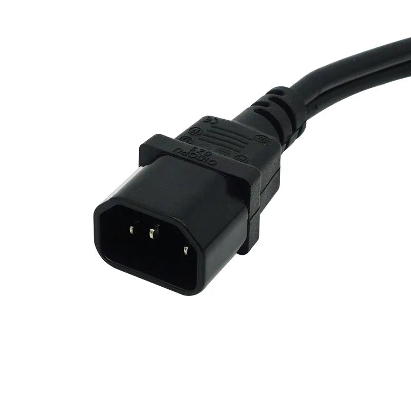 C14 to Dual C13 Cable One Drive Two Extend Power Cord Wire Computer PC Network PDU Server Monitor Power Bifurcation Line
