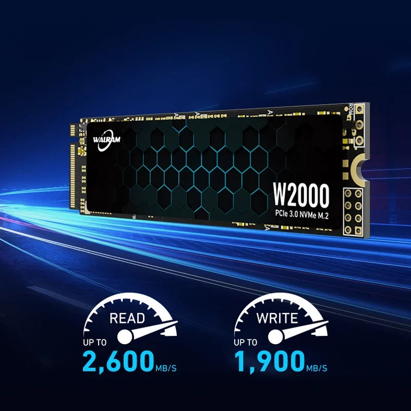 WALRAM M2 NVMe SSD 1TB 512GB 256GB 128GB Hard Drive M 2 NVMe PCIe 3.0 2280 Internal Solid State Disk 1 TB HDD For Laptop Desktop