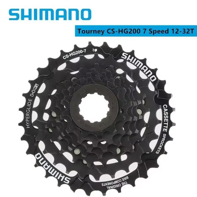 Shimano Tourney HG200 7s 12-28T/12-32T 8s 12-32T Cassette CS-HG200-7 / CS-HG200-8 For MTB Mountain Bike Bicycle Original Shimano