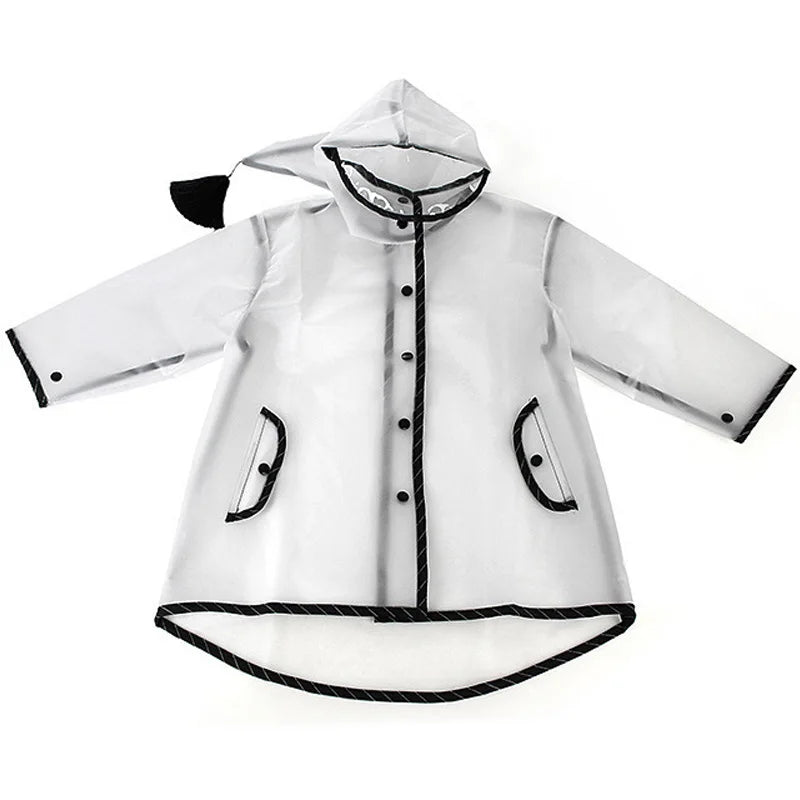 Cute Kids Children Raincoat Outdoor Waterproof Rain Poncho Children Impermeable Rain Coat Boy Girl Student Rainsuit Gift
