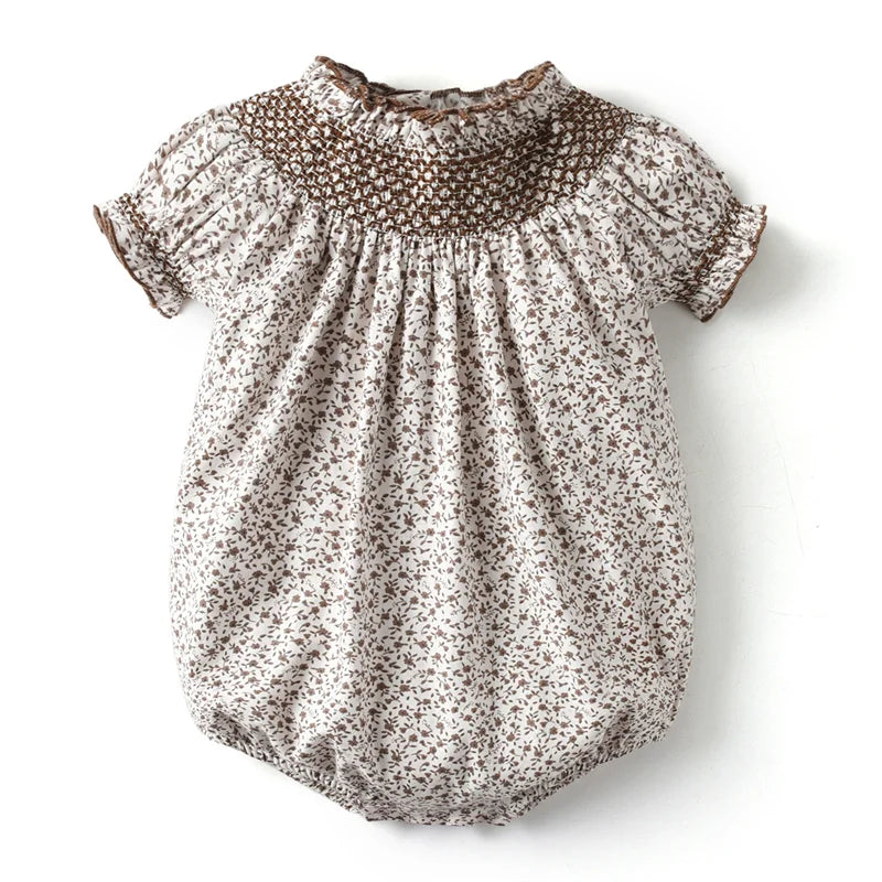 Boutique Children Kids Mathcing Clothes Brother Sister Baby Holiday Outfits Girls Smocking Dress Skirts Baby Rompers