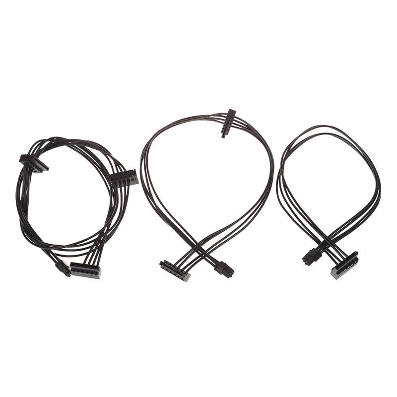 35/45/65cm Mini 4 Pin to One/Two/Three SATA Power Supply Cable For Main Board Interface SATA SSD HDD Cable Power Supply Cable