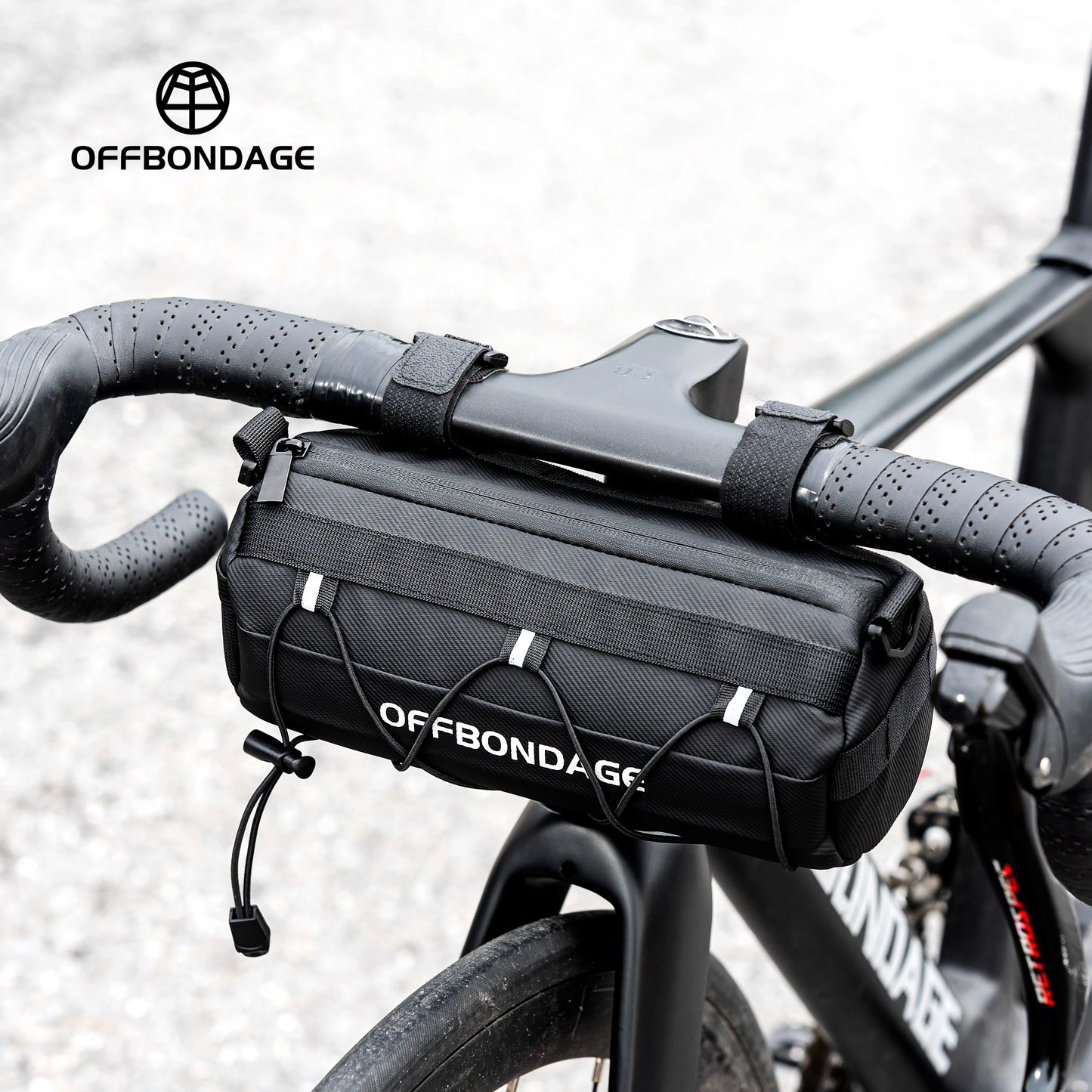 OFFBONDAGE Bike Bag Portable Handlebar Multi-purpose Large Capacity Backpack MTB Road Cycling Frame Tube Bag Elastic Band