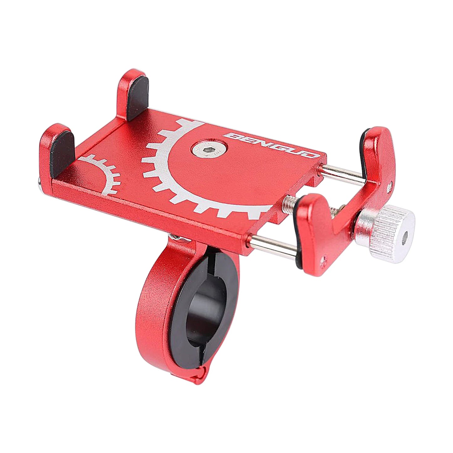 Universal Aluminum Alloy Mobile Phone Holder Adjustable Cell Phone Holder Aluminum Phone Clip Bike Bicycle Scooter Accessories