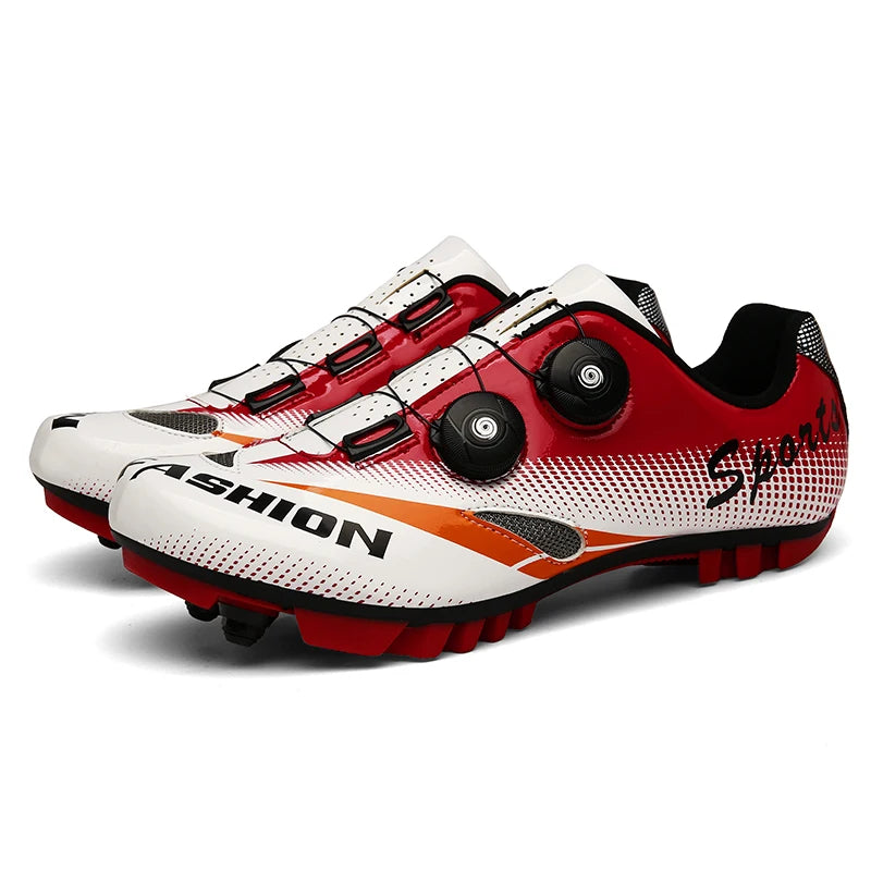 Cycling MTB Shoes with Cleats Men Route Cleat Road Bike Speed Sneaker Racing Women Bicycle Mountain Spd Biking Footwear
