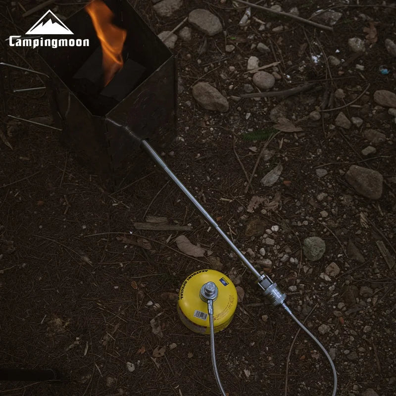 CAMPINGMOON XD-6-NE Torch spray Gun Outdoor Camping Stainless Steel Fire Torch Barbecue Point Carbon CampingGear Spray Gun
