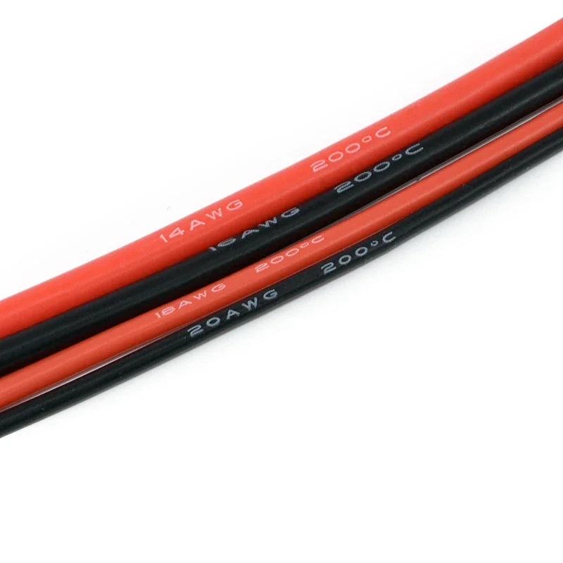 Car Automotive Electrical Electric Cables 6Awg Silicone Cable Red Wire 8awg 10awg 12awg 14awg 16awg 18awg 20awg 22awg 24awg