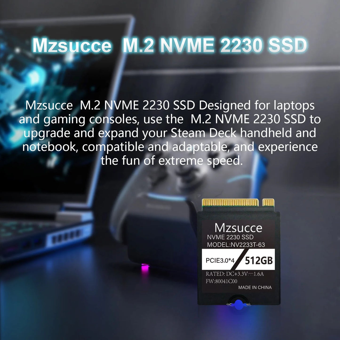 2230 SSD Nvme M2 1tb 512gb 256gb Compatible with Steam Deck Upgrade & Expand, High Performance & Efficiency,High Capacity.
