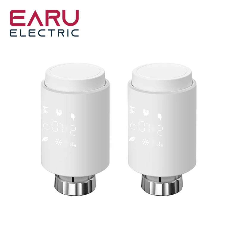 Tuya Smart WiFi Radiator Actuator TRV Programmable Thermostatic Radiator Valve App Remote Temperature Controller Support Alexa