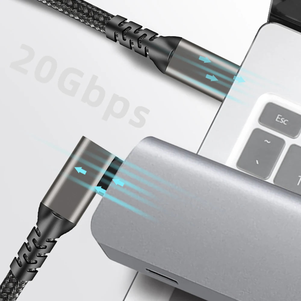 USB C 3.2 Gen 2 Type C to USB C Cable 20Gbps 4K@60HZ Video VR Data Cable 5A 100W PD Fast Charging For Laptop Macbook Pro iPad