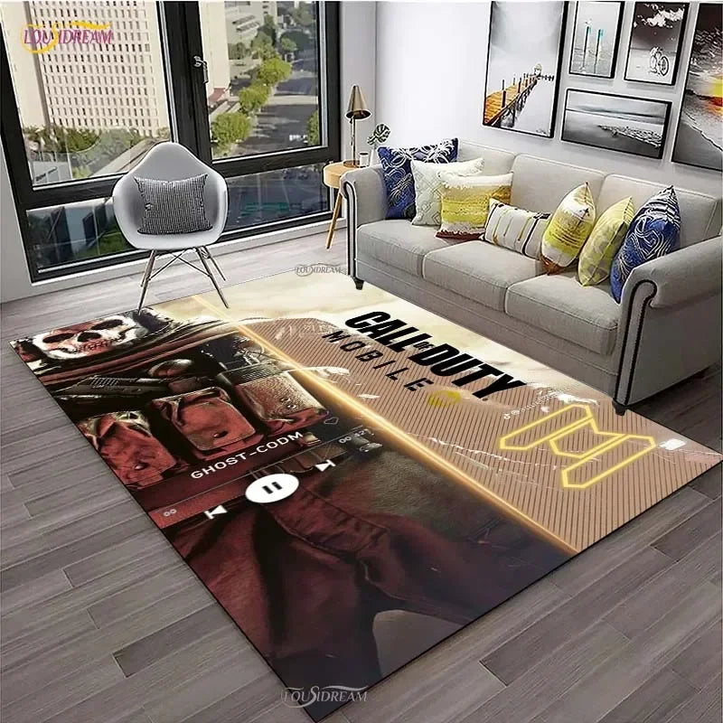Call of Duty Game Carpet Living Room bedroom Sofa Coffee decorat yoga area rugs kitchen Door Un-Slip Mats Alfombra birthday gift