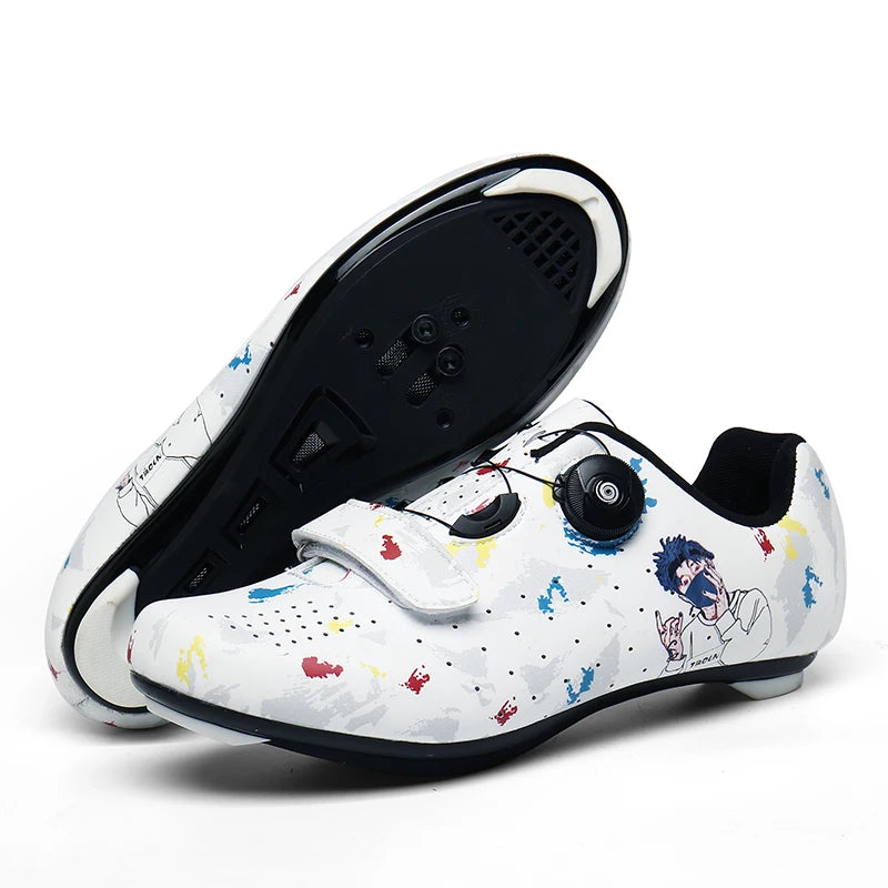 New Men's and Women's Bicycle Shoes,Outdoor Cycling Shoes,Three Functional Soles,Professional Training Shoes