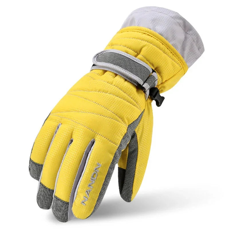NANDN Winter Warm Mountain Snowboard Ski Gloves men women Cold Snow Skiing Mittens Waterproof Snowmobile Handschoemen Air+ 5002