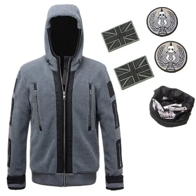 Call of Duty 6 Cosplay Clothing Same Jacket Tf141 Team Uniform Ghost Combat Suit Ghost Jacket Hoodies for Men and Women