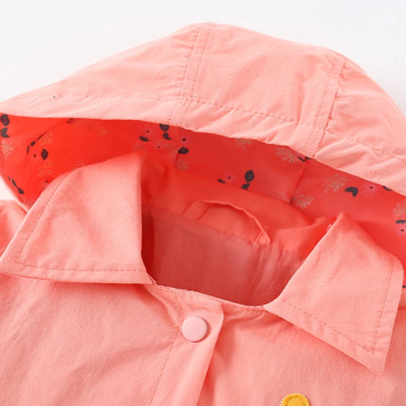2025 New Children's clothing Baby Girls Jacket Coat Cotton Embroidery Strawberry Hoodie New Tops for Kids Clothes