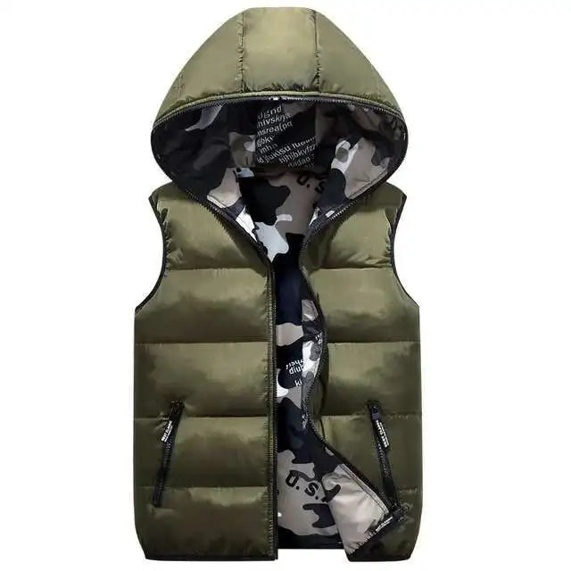 NEW Parent Child clothes Outfits Camouflage Child Waistcoat Cotton Girls Boys Vest Kids Jacket Children Outerwear For 100-185cm