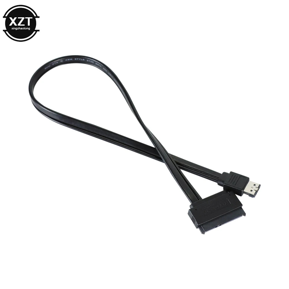 5V 50cm ESATA to SATA7+15 Pin Hard Disk Data Cable ESATA USB to Sata 22Pin Connection Adpter Cable