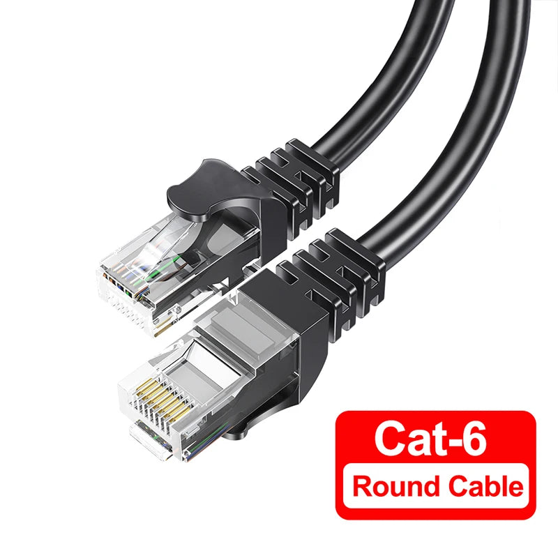 Cat6 Ethernet Cable Gigabit High Speed 1000Mbps Internet Cable RJ45 Shielded Network LAN Cord for Laptop Router PC PS5 4 3 Xbox