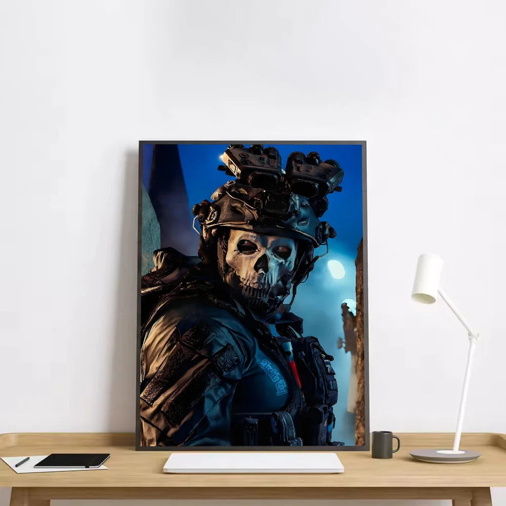 Modern Warfare Call Of Duty Poster HD art sticky wall waterproof home living room bedroom bar aesthetic decoration