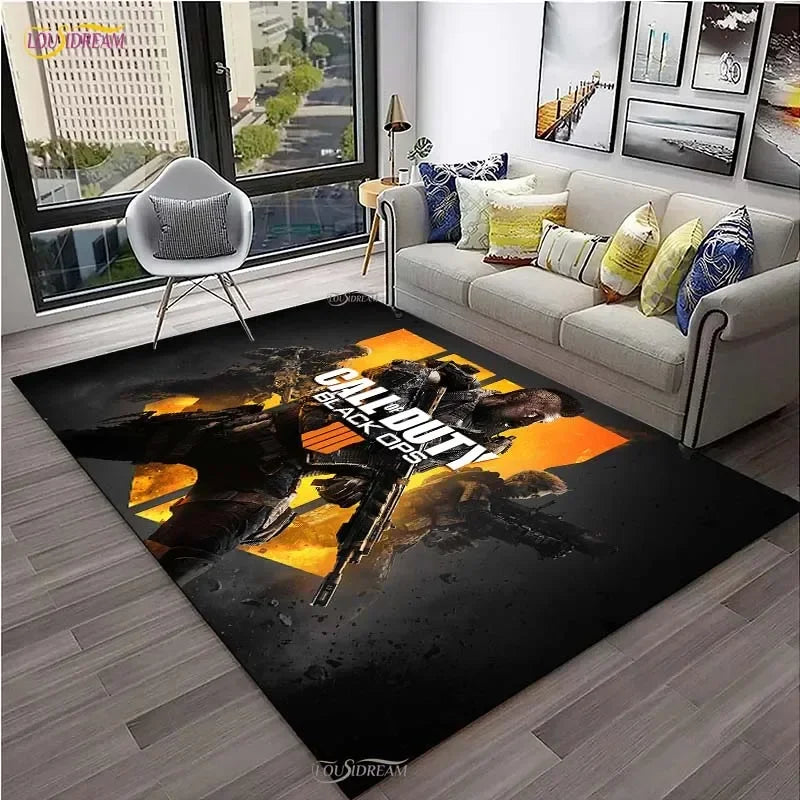 Call of Duty Game Carpet Living Room bedroom Sofa Coffee decorat yoga area rugs kitchen Door Un-Slip Mats Alfombra birthday gift