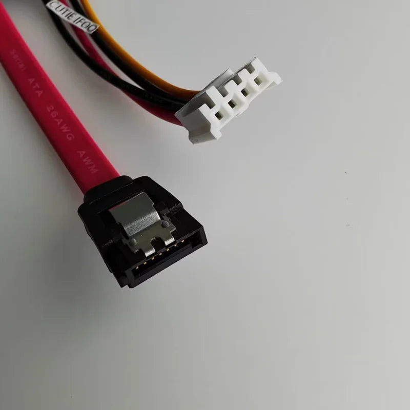 7+15 22pin SATA SSD HDD Hard Disk Drive 7Pin SATA DATA + 4Pin female FDD Floppy Power supply cable For PC HTPC HIN MINI ITX 10cm
